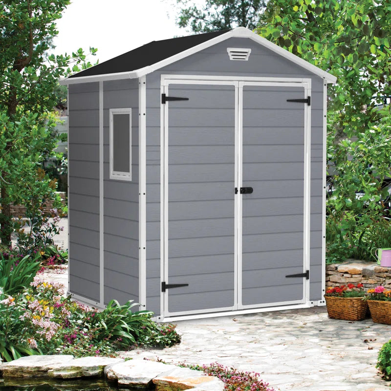 Keter Manor 6BI5 Grey Shed