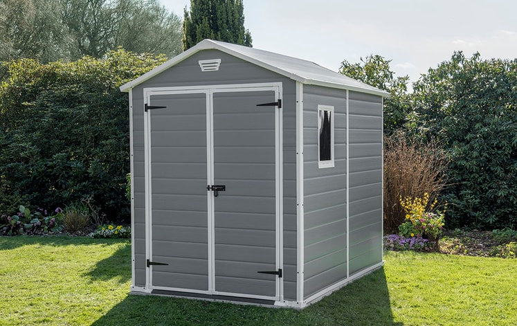 Keter Manor 6BI8 Grey Shed